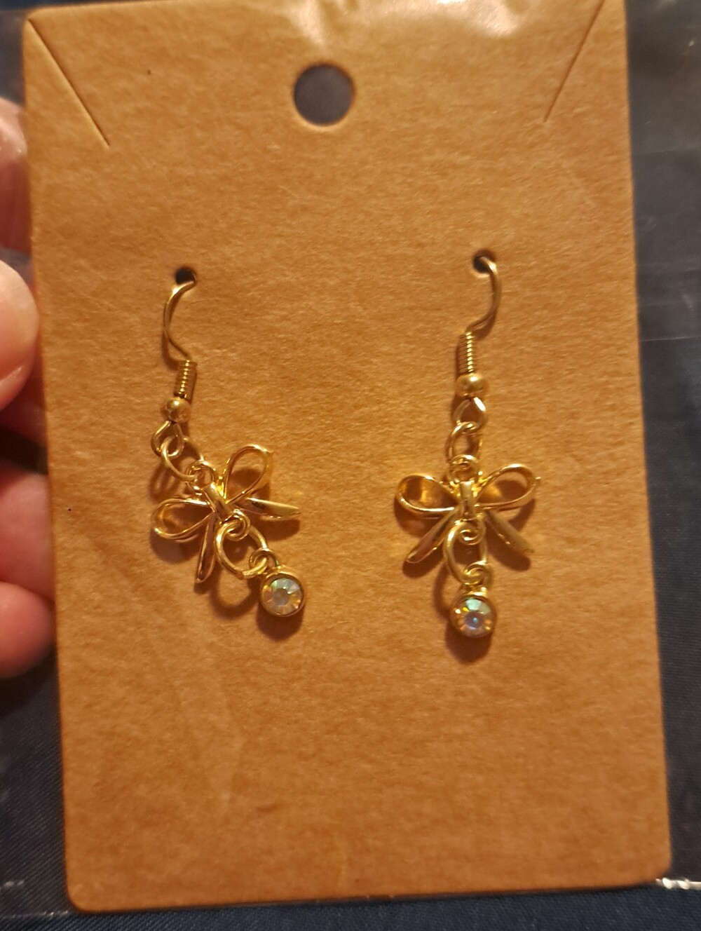 Golden Bow Earrings